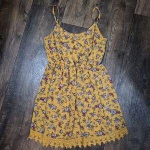 Love Nickie Lew Yelloq Floral Dress